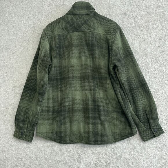 NEW Voyager Men's L Plaid Sherpa Lined Fleece Shirt Jacket - Picture 3 of 9